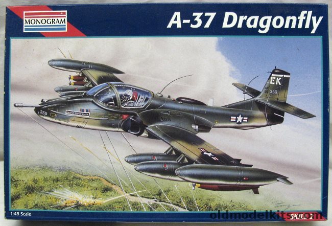 Monogram 1/48 A-37 Dragonfly - USAF or South Vietnam Air Force, 5486 plastic model kit